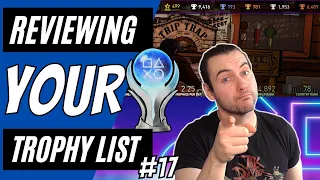 Your Playstation Trophy List Reviewed! Can You Join Platinum Bro's Trophy Hunter Hall of Fame? #17