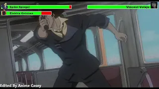 Cowboy Bebop: The Movie (2001) Train Fight with healthbars