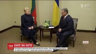 Порошенко висловив свою думку щодо відновлення курсу на вступ до НАТО