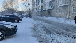 Прорыв водопровода на улице Луначарского, 122а