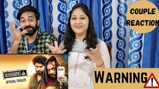 Warning (Official Trailer) Gippy Grewal, Prince KJ, Dheeraj K, Amar H | Couple Reaction Video