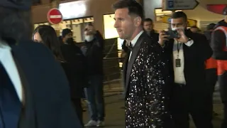 Lionel Messi on the red carpet at the 2021 Ballon d'Or | AFP