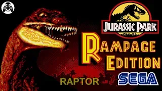 Jurassic Park: Rampage Edition SEGA/Genesis прохождение Raptor [60fps]