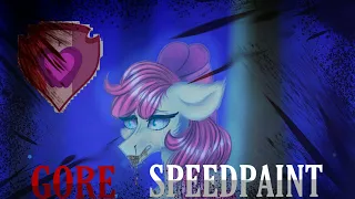 [SLIGHT GORE] Apple bloom's death in my style. mlp speedpaint