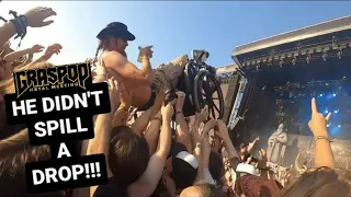 The Wheelchair Crowdsurfer - during Amon Amarth at Graspop 2023!