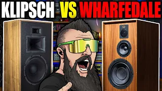 Home Audio Speaker Battle! KLIPSCH FORTE IV vs WHARFEDALE DOVEDALE