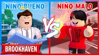 NIÑO BUENO VS NIÑO MALO en BROOKHAVEN - Roblox YoSoyLoki