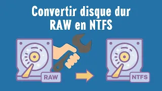 Convertir un disque dur RAW en NTFS sans formater|2024