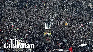 Massive crowds attend funeral processions as Suleimani's body returned to Iran