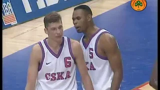 1996 Panathinaikos BC (Greece) - CSKA (Moscow) 81-71 Men Basketball EuroLeague, 1/2 finals, 1st half