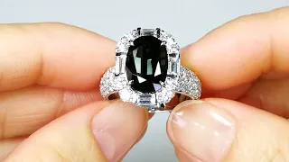 Musgravite Ring at 6.59 carats by Kat Florence. KF06837