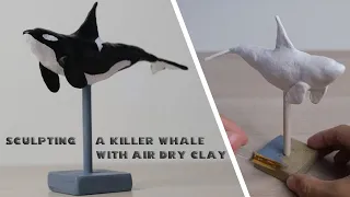 DIY I Sculpting a Killer Whale With Air-dry Clay
