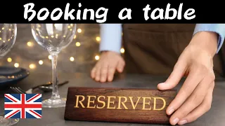 Booking a table｜English Speaking Practice｜English Language Learning｜British English  #Restaurant
