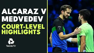 Carlos Alcaraz vs Daniil Medvedev: Court-Level Highlights | Nitto ATP Finals 2023