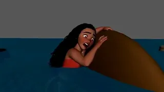 Moana | Moana Climbing a Boat Shot Progression | ATrent Correy | 3D Animation Internships