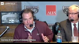 Nick Saban gets hot on radio show about Alabama fan entitlement