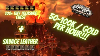 50-100K / GPH / Tiny Treasure Chest + Savage Leather