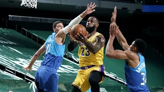 LeBron 34 Points Clutch Deep 3 vs Bucks! 2020-21 NBA Season