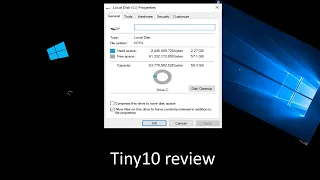 Lightweight Windows 10 (Tiny10 review)