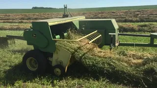 Baling some first cutting alfalfa