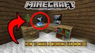 HOW TO MAKE A WORKING FAN IN MCPE (Minecraft PE)