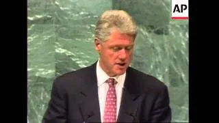 UN: NEW YORK: PRESIDENT CLINTON ADDRESSES EARTH SUMMIT