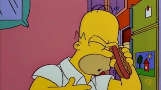 Simpsons - Hot Dog In The Eye