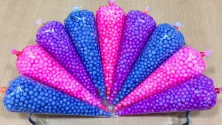 Making Crunchy Foam Slime With Piping Bags | GLOSSY SLIME | ASMR Satisfying Slime Videos #418