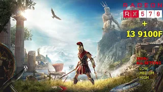 RX 570 + i3 9100F | Assassin's Creed Odyssey - All Setting