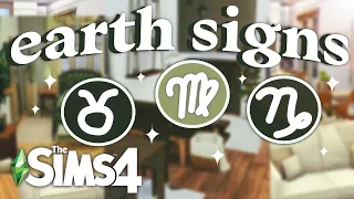 what zodiac signs would look like as homes in the sims 4 // earth signs