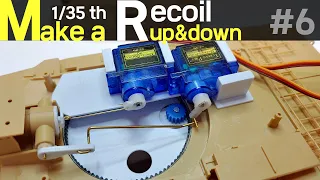 Making RC Tank 1/35 Scale Course 6. K2 RC Tank Cannon Recoil, Lifting