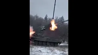 На видео боевое применение ТОС-1А "Солнцепек" Донбасс Украина новости война Россия