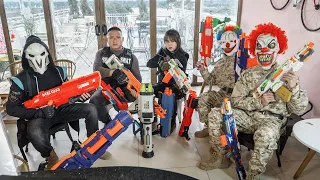 LTT Films : Couple S.E.A.L X Nerf Guns Attack Criminal Group Tiger Mask Sweep Gang Of Darkness