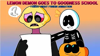 Friday Night Funkin' - LEMON DEMON GOES TO GOODNESS SCHOOL (FNF Animation)