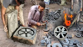 Unusual Sand Mold Casting Foundry Mass Production Process | Metal Casting Process & Equipment