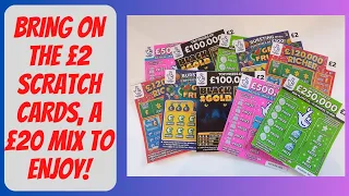 £20 mix of 5 different lotto scratch cards. How many of these 10 £2 scratch cards will be winners?