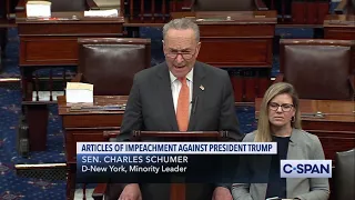 Sen. Schumer: "What are they afraid the witnesses would say?"