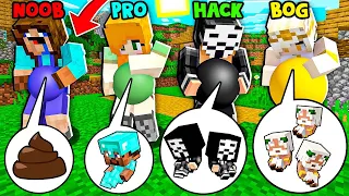 NARODZINY DZIECKA NOOB vs PRO vs HACKER vs BÓG CHALLENGE W MINECRAFT?! GPLAY