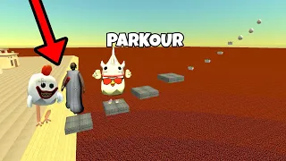 Lava Parkour in chicken gun 😱