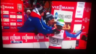 NEW WORLD RECORD 251,5 m. Anders Fannemel , Vikersundbakken