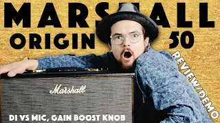 Marshall Origin 50 Review, Demo (DI VS Mic, Gain Boost)