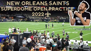 The New Orleans Saints ended 2022 Training Camp with an Open Practice at the Superdome and I went!