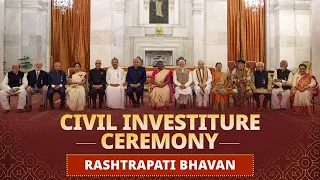 President Murmu presents Padma Awards 2024 at Civil Investiture Ceremony-I at Rashtrapati Bhavan