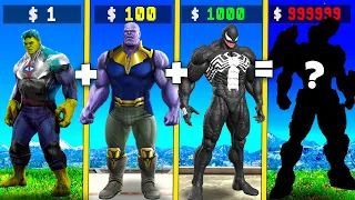 Fusing HULK THANOS and VENOM into GOD SUPERHERO in GTA 5!