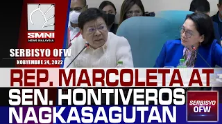 Rep. Marcoleta at Sen. Hontiveros nagkasagutan sa isyu ng ABS-CBN Franchise