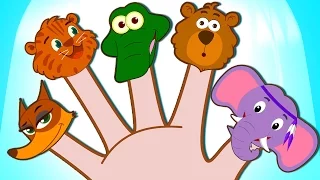 Animal Finger Family Songs | Wild Animals Baby Rhymes