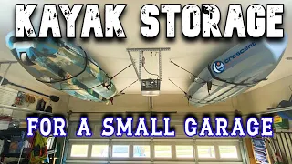 The BEST Kayak Storage - Kayak/Canoe Pulley System for Ceiling