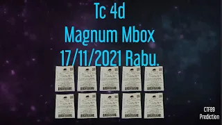 Tc 4d Magnum Mbox 17/11/2021 Rabu.