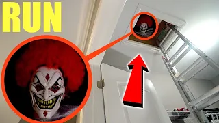 if you ever see this in your attic get out of your house and RUN fast! (a clown was living inside)