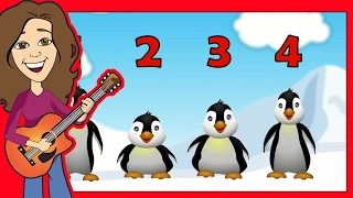 Counting Song 5 Little Penguins for Children, Kids, Babies and Toddlers | Patty Shukla